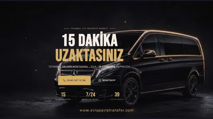 Avrupa VIP Transfer ana sayfa görünümü