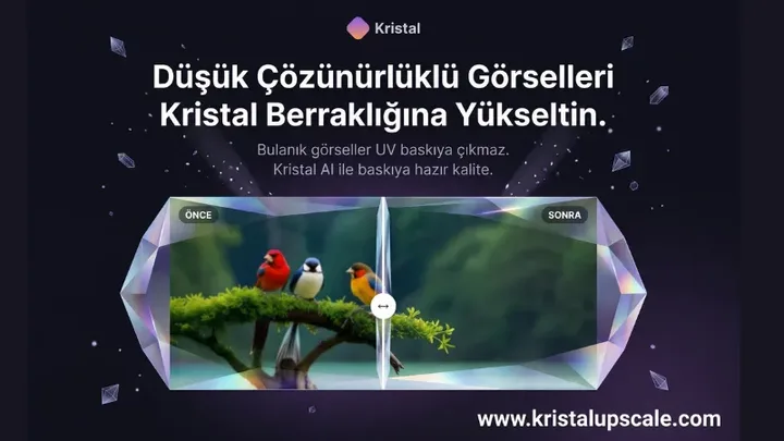 Kristal Upscale ana sayfa görünümü