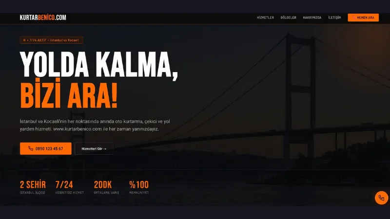 Kurtarbenico ana sayfa görünümü